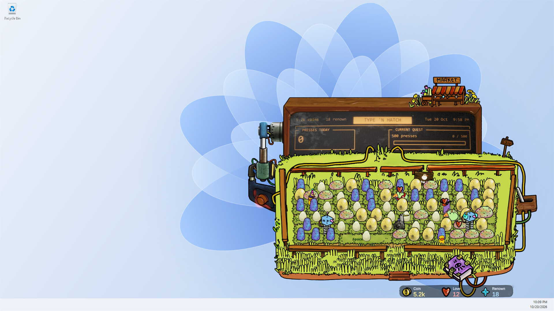 Изображение игры: Type 'n Hatch