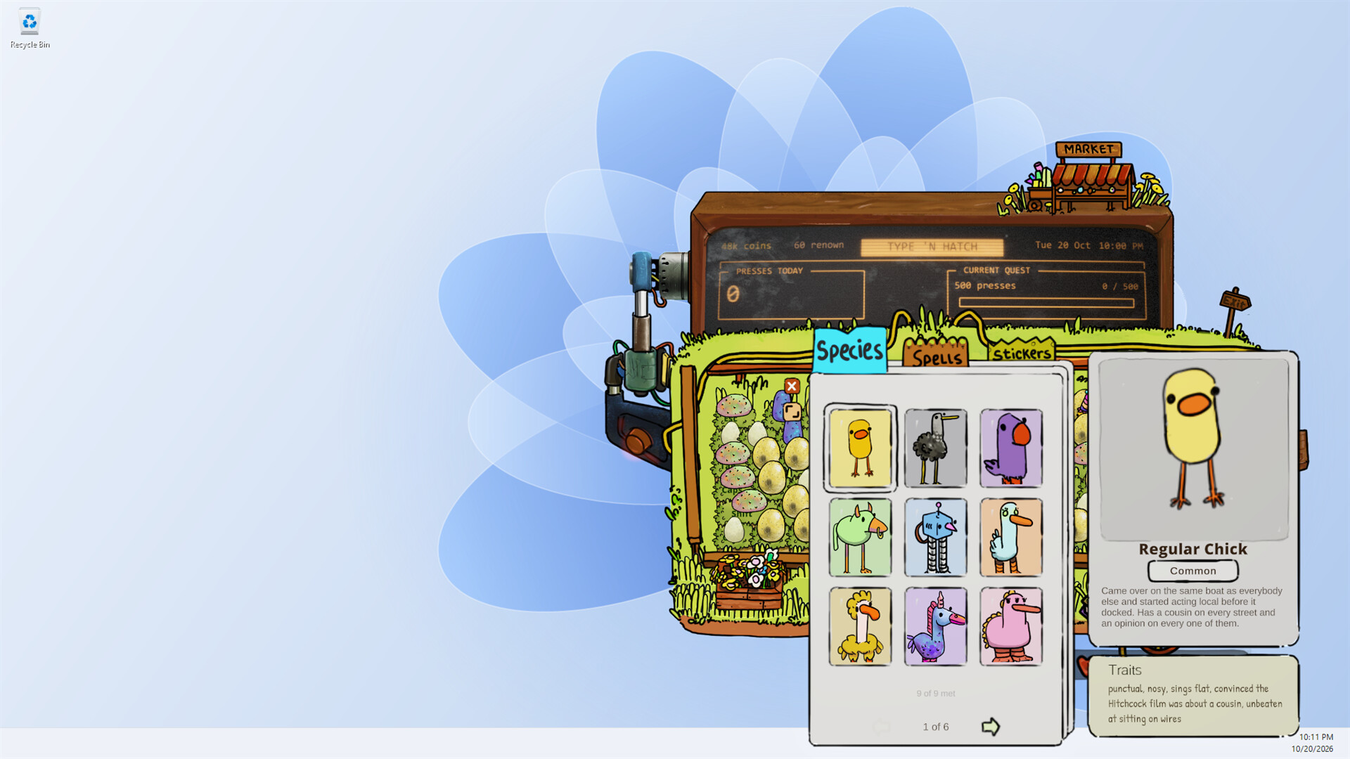 Изображение игры: Type 'n Hatch