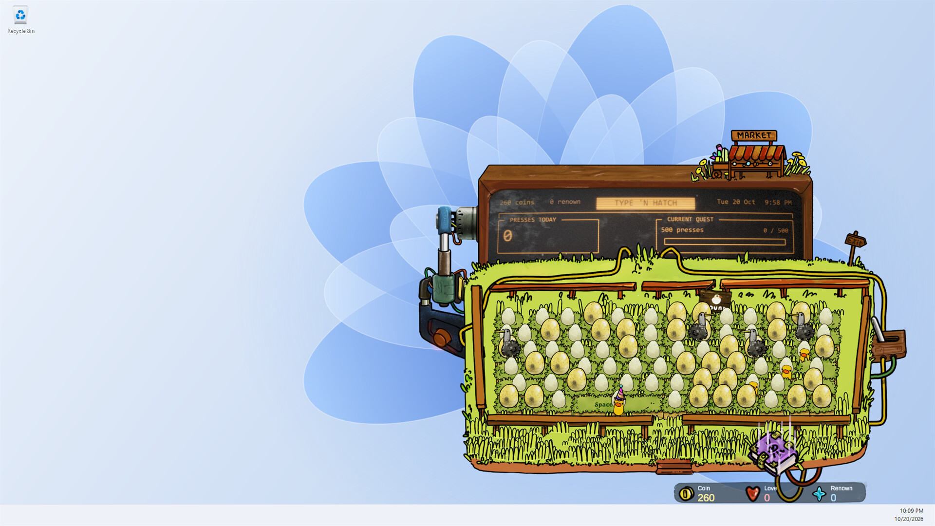 Изображение игры: Type 'n Hatch
