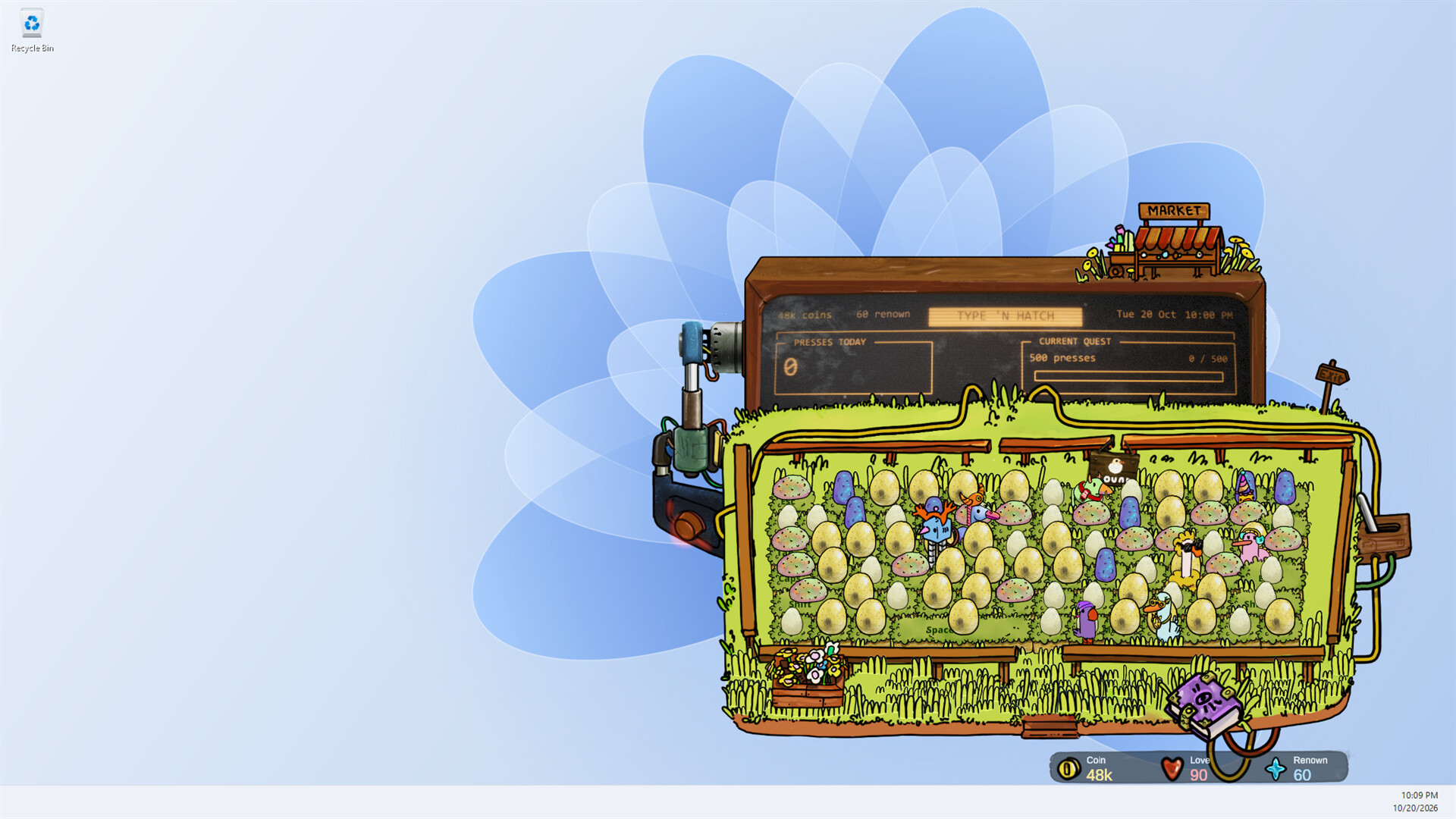 Изображение игры: Type 'n Hatch