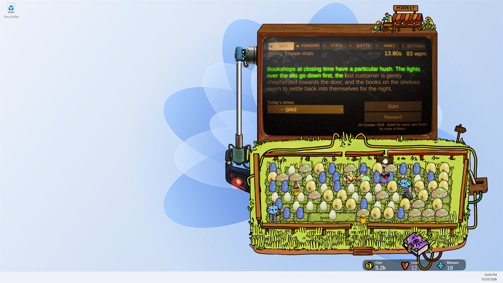 Изображение игры: Type 'n Hatch