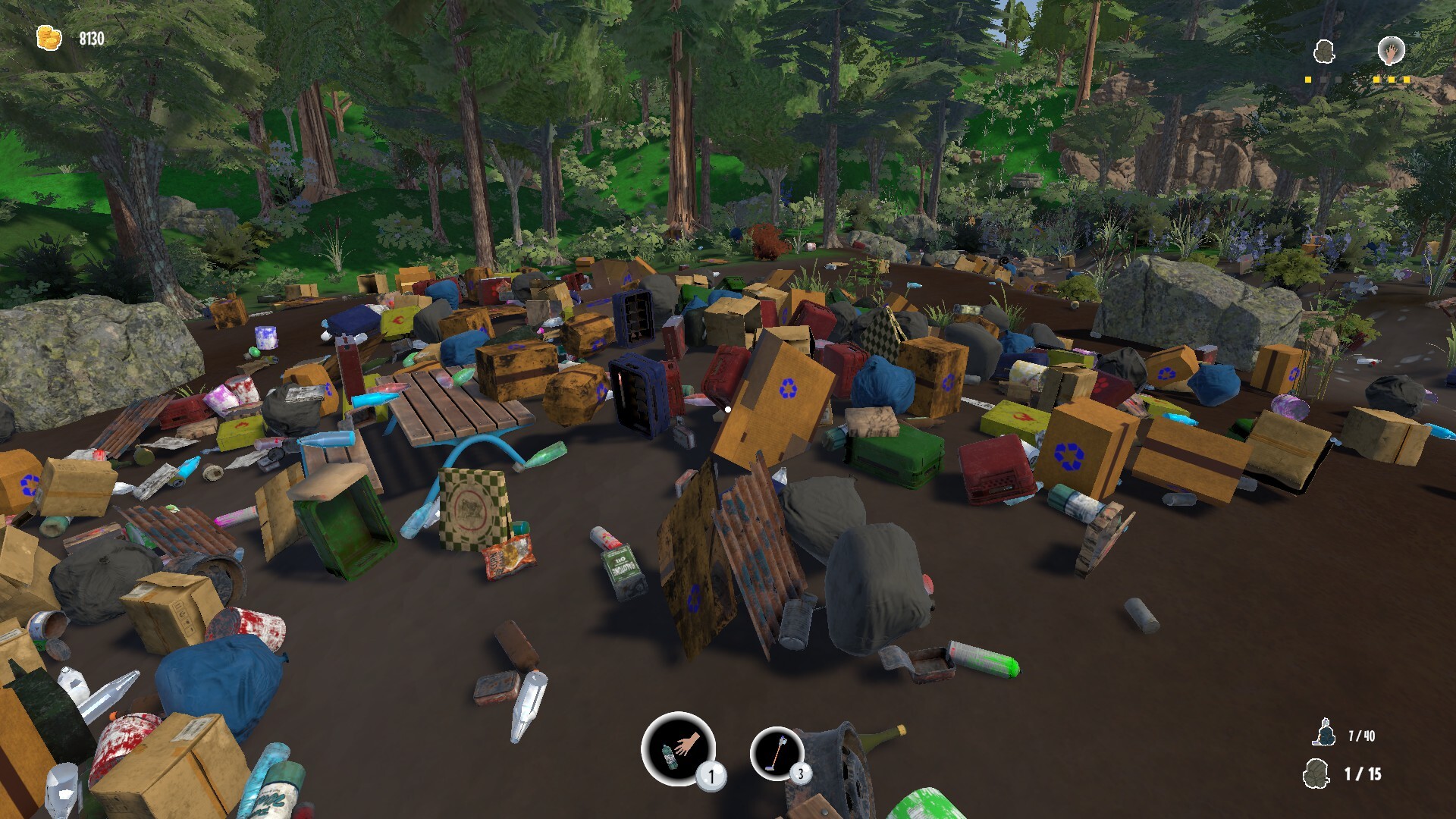 Изображение игры: Trash to Trees: Tidy up the forest!