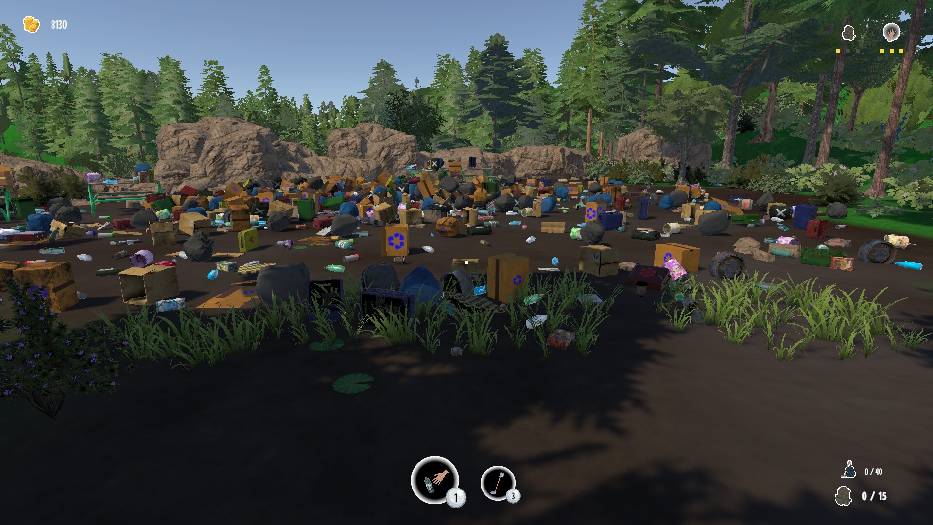 Изображение игры: Trash to Trees: Tidy up the forest!