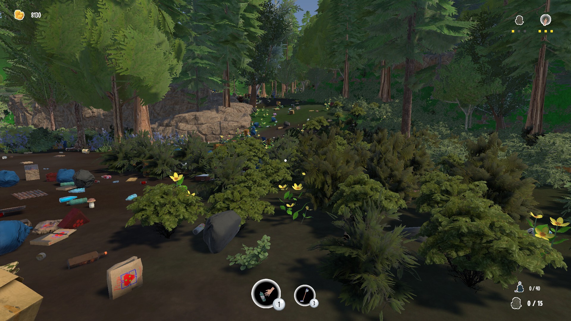 Изображение игры: Trash to Trees: Tidy up the forest!