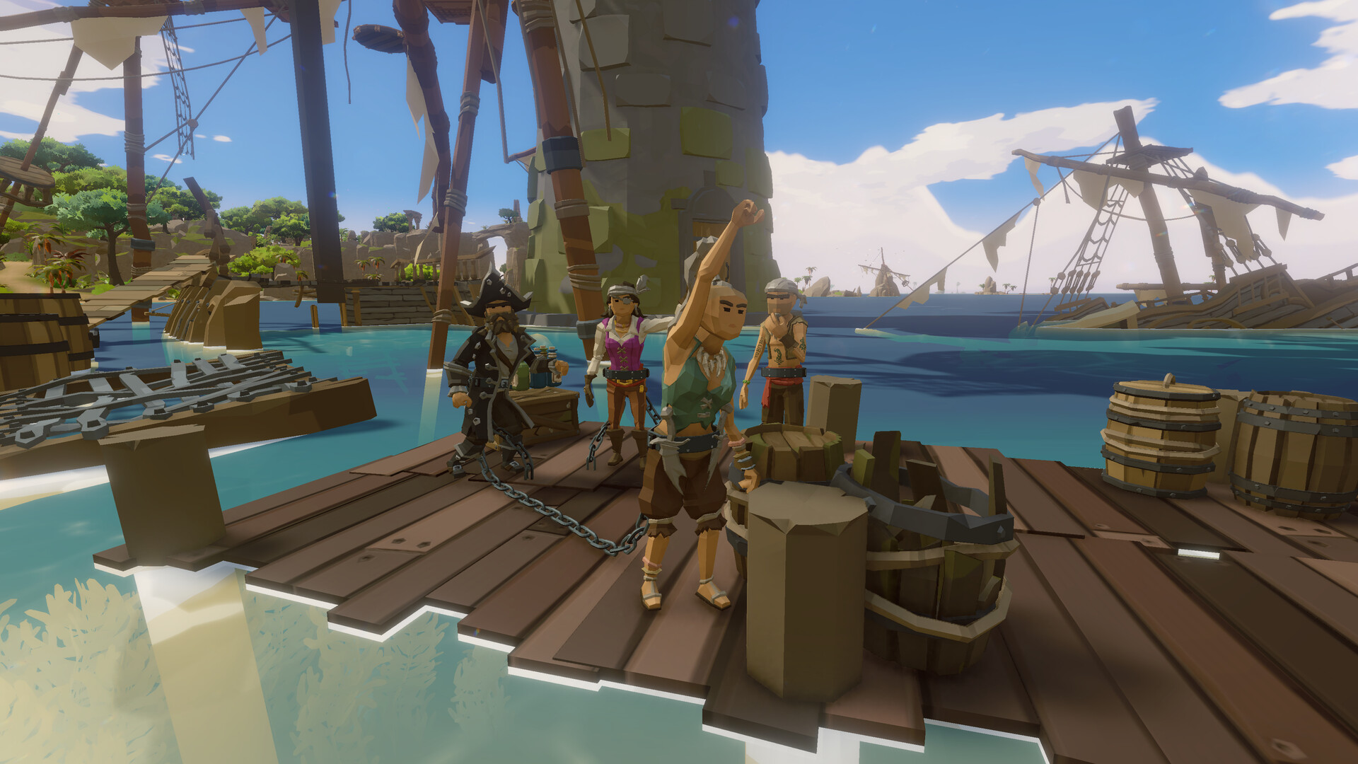 Изображение игры: Chained Pirates Together