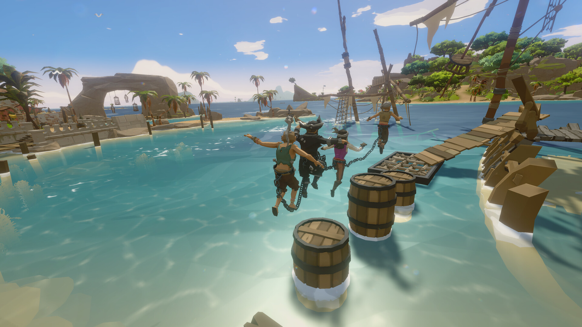 Изображение игры: Chained Pirates Together