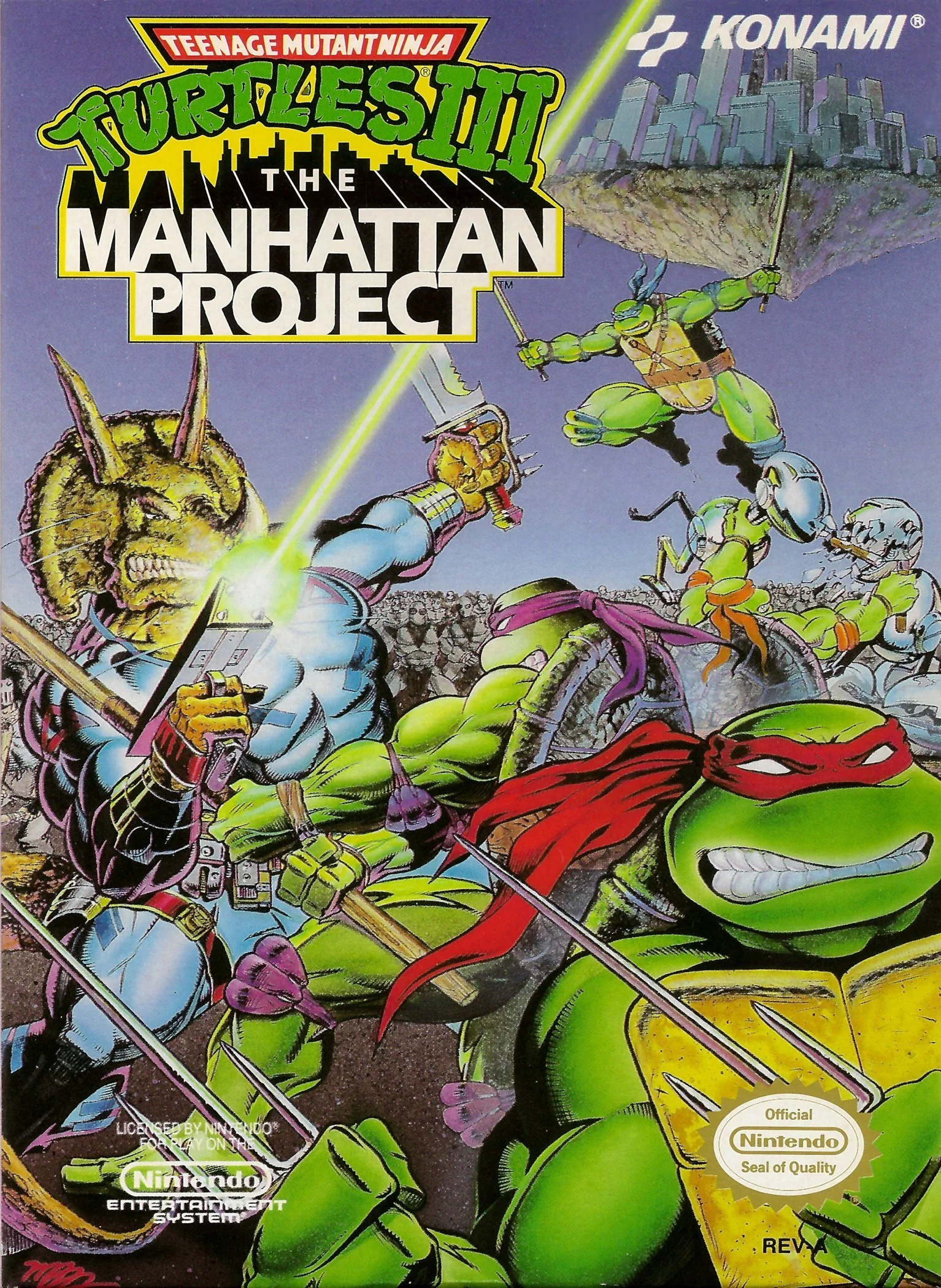 Изображение игры: Teenage Mutant Ninja Turtles III: The Manhattan Project
