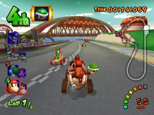 Изображение игры: Mario Kart: Double Dash