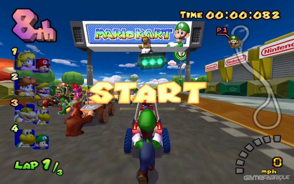 Изображение игры: Mario Kart: Double Dash
