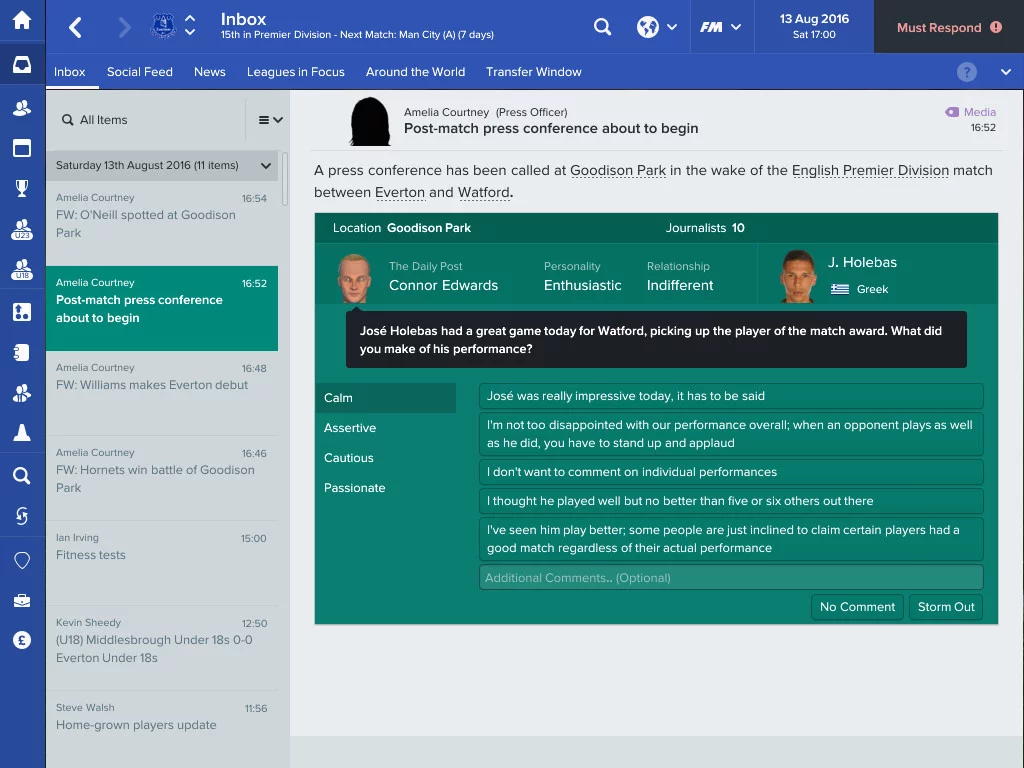 Изображение игры: Football Manager 2017