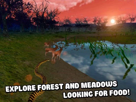 Изображение игры: Snake Hunt Survival Simulator 3D