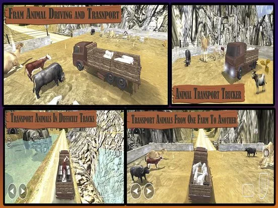 Изображение игры: Farm Animal Loader: Mountain Transporter Truck
