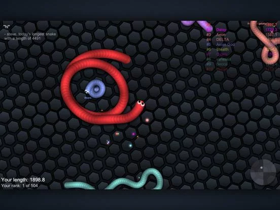 Изображение игры: slither.io