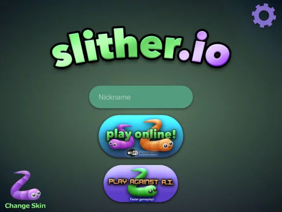 Изображение игры: slither.io