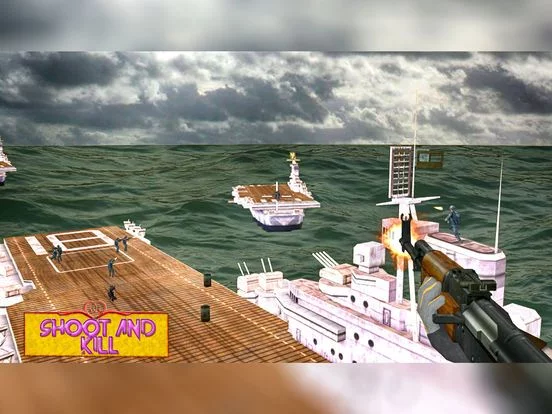 Изображение игры: Navy warship bloodshed: Sea battle game