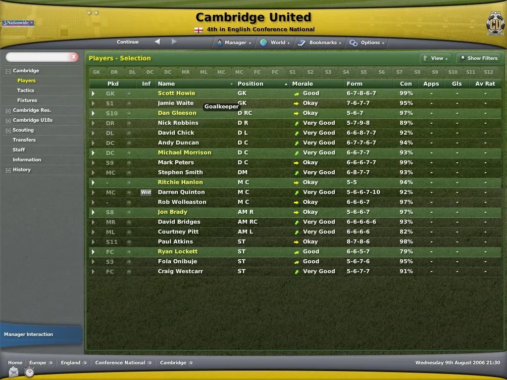 Изображение игры: Football Manager 2007