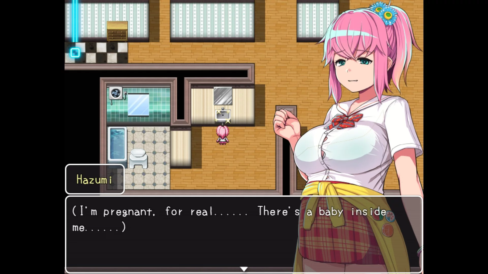Изображение игры: Hazumi and the Pregnation