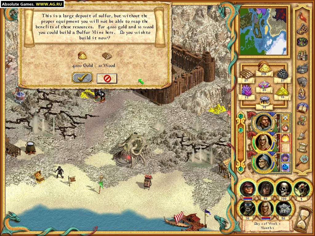 Изображение игры: Heroes of Might and Magic 4