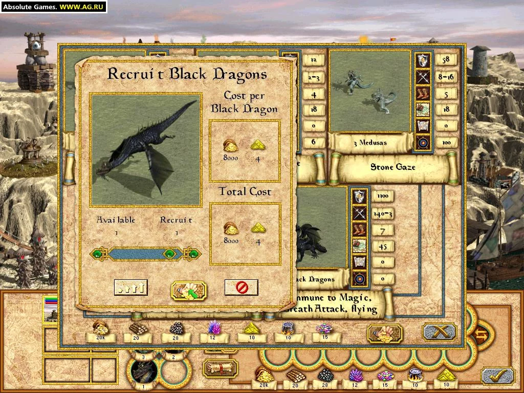 Изображение игры: Heroes of Might and Magic 4