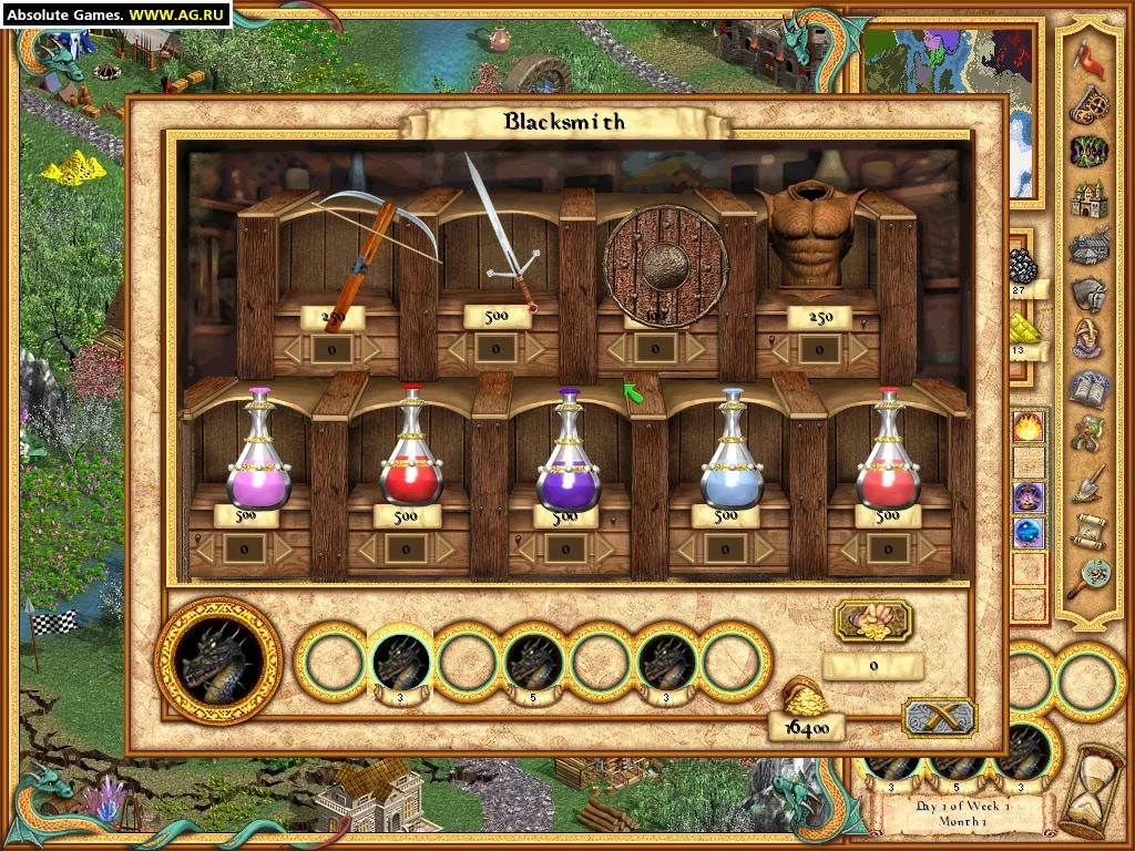 Изображение игры: Heroes of Might and Magic 4