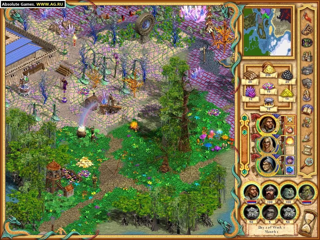 Изображение игры: Heroes of Might and Magic 4