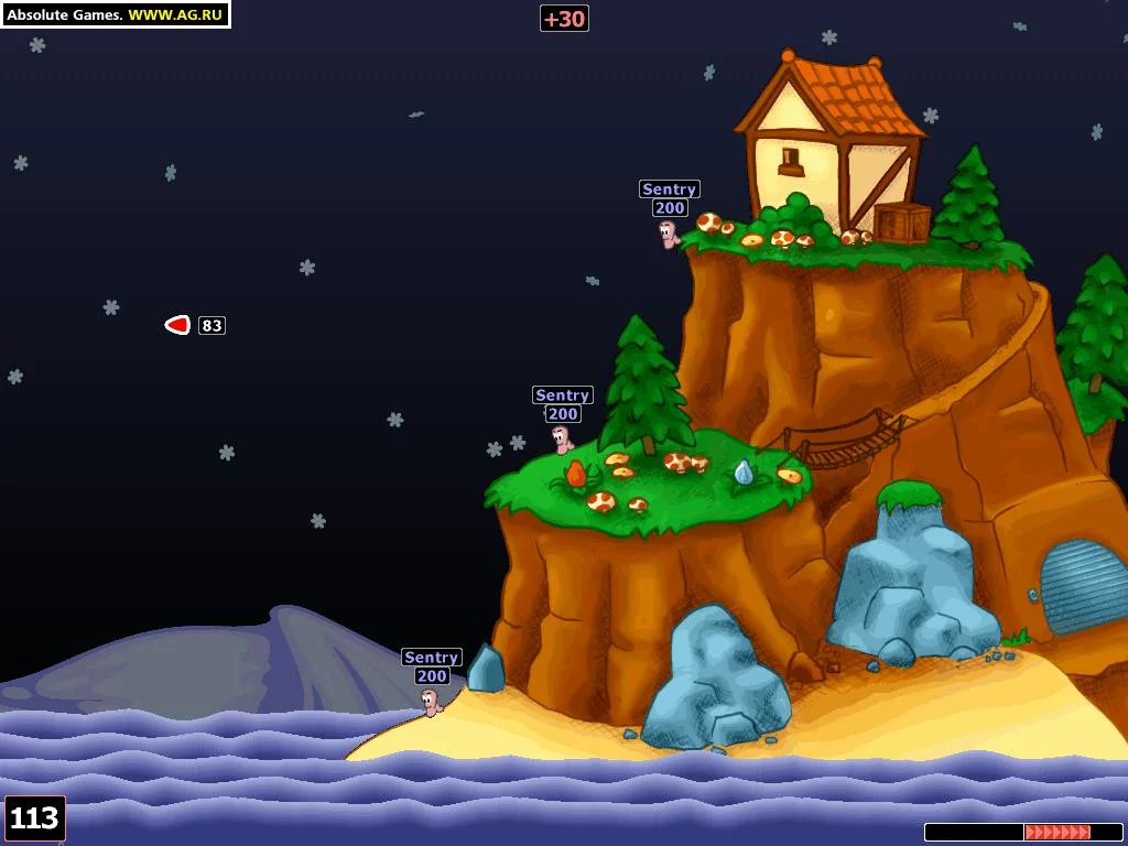 Изображение игры: Worms World Party