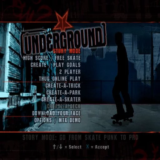 Изображение игры: Tony Hawk's Underground
