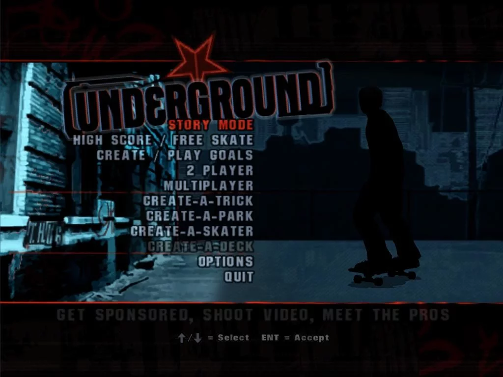 Изображение игры: Tony Hawk's Underground