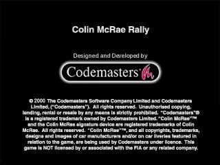 Изображение игры: Colin McRae Rally (1998)