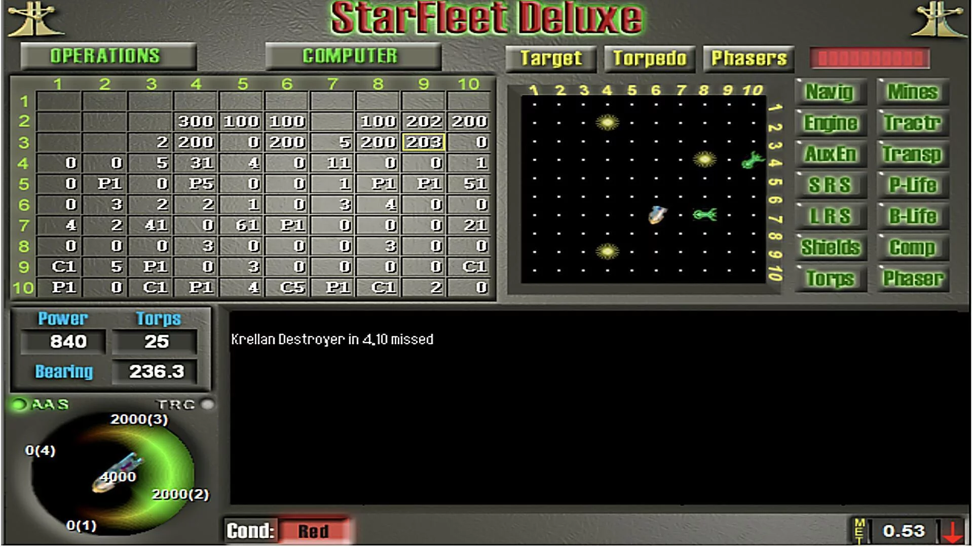 Изображение игры: Star Fleet Deluxe