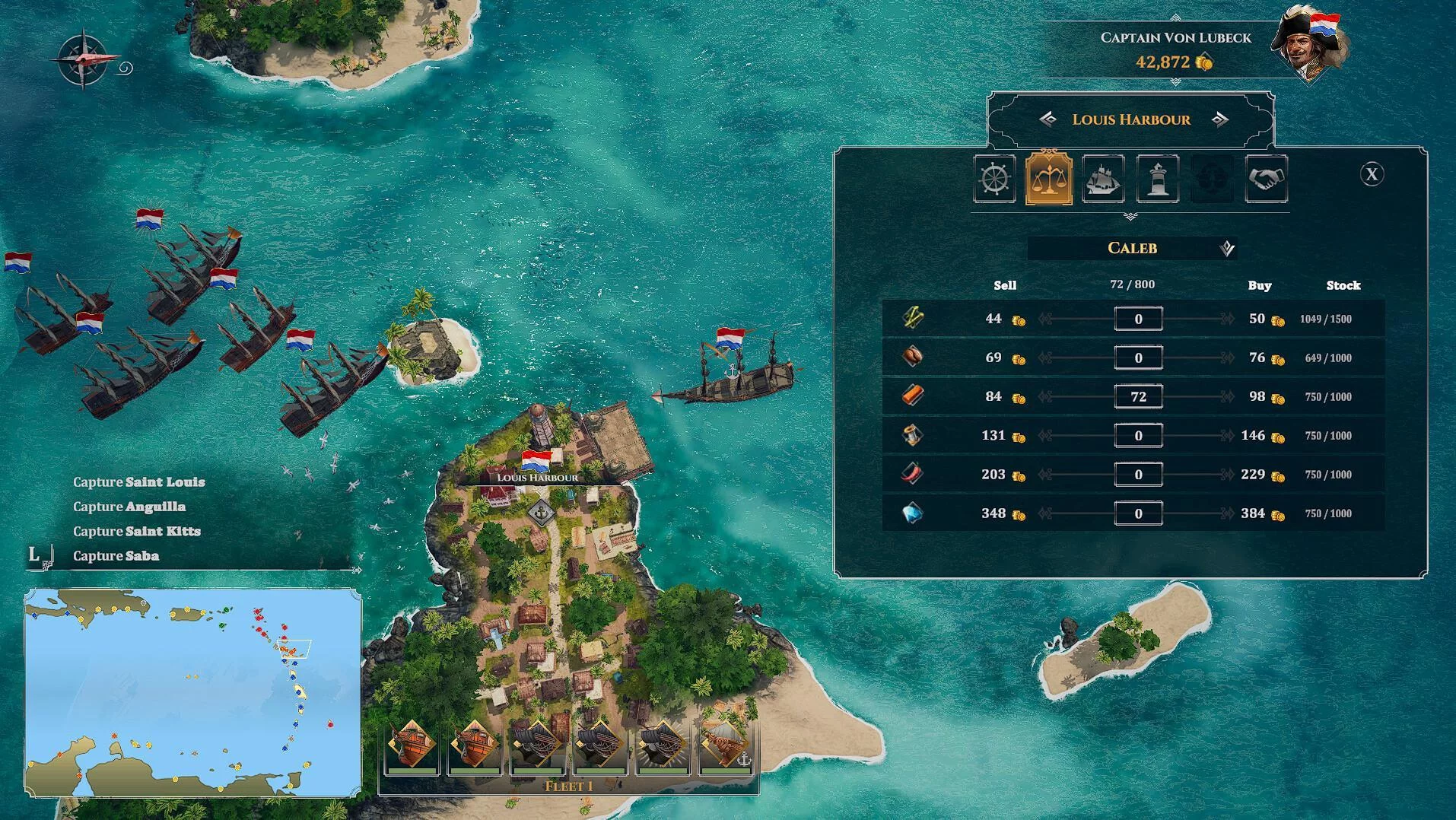 Изображение игры: Corsairs - Battle of the Caribbean