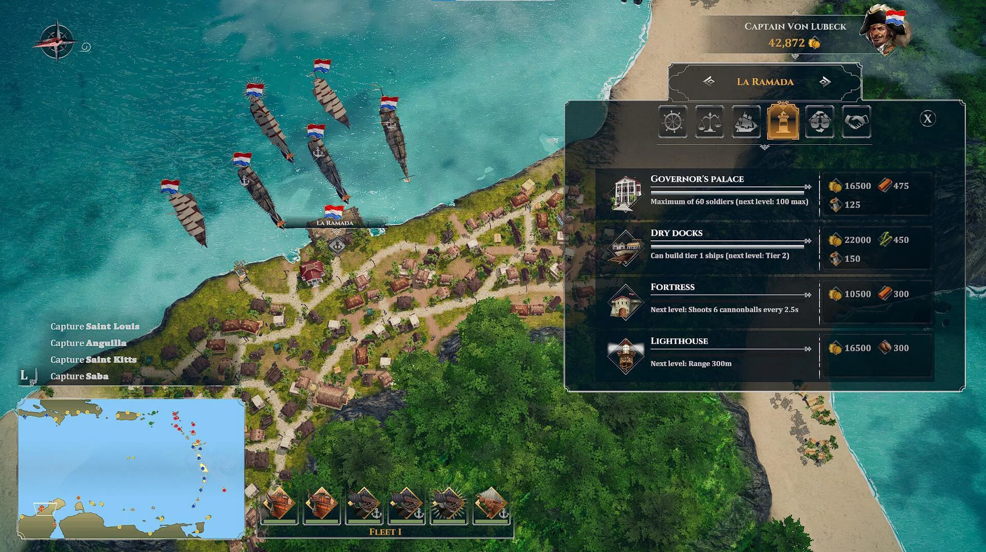 Изображение игры: Corsairs - Battle of the Caribbean