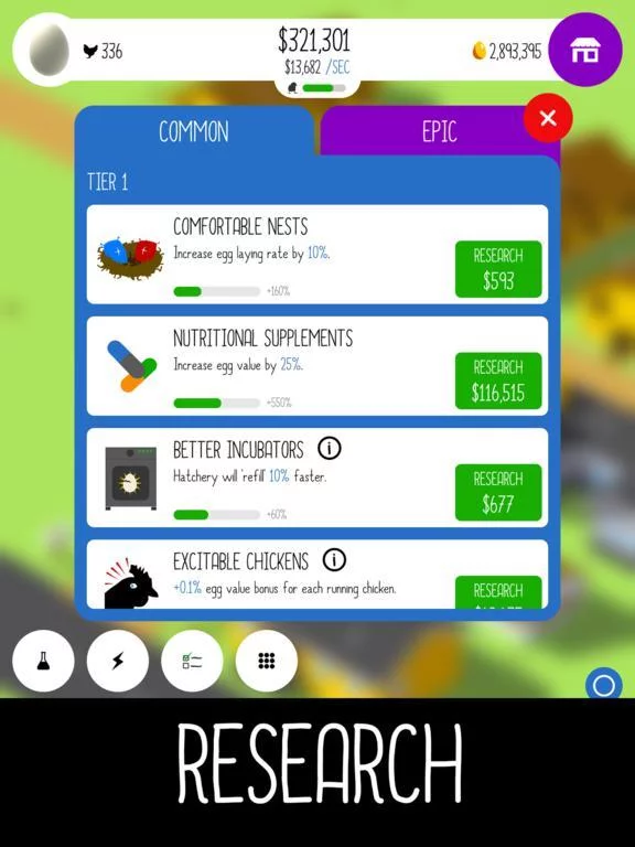 Изображение игры: Egg, Inc.
