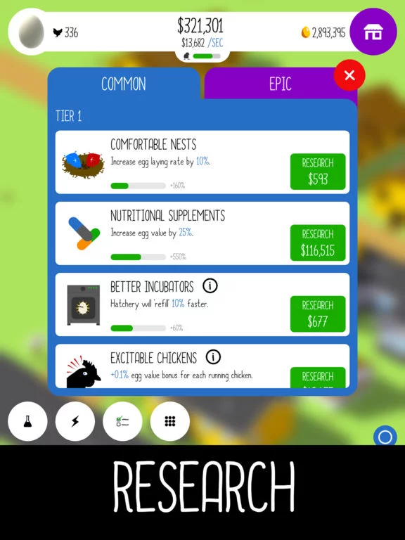 Изображение игры: Egg, Inc.