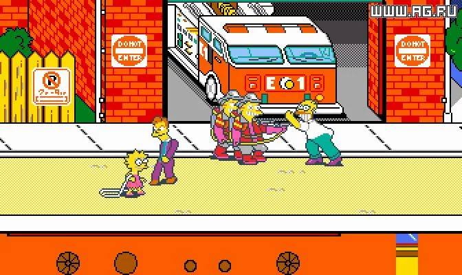Изображение игры: The Simpsons Arcade Game