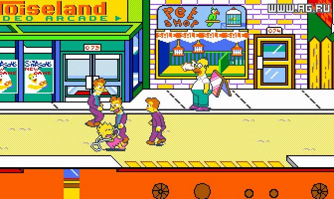 Изображение игры: The Simpsons Arcade Game