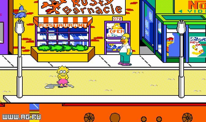 Изображение игры: The Simpsons Arcade Game