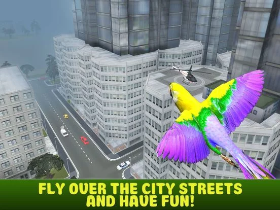 Изображение игры: City Parrot Simulator 3D