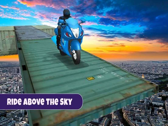 Изображение игры: Extreme Motorbike Ride: Crazy Sky Stunts