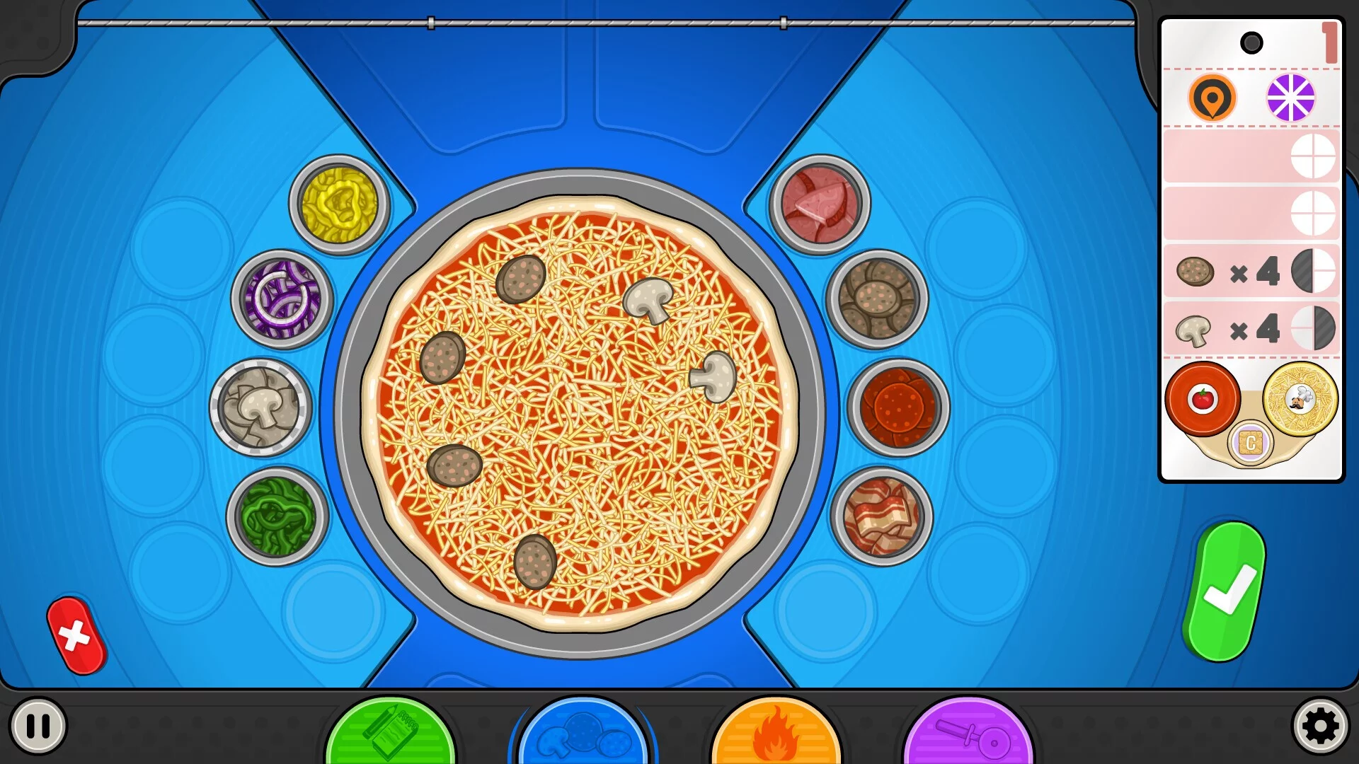 Изображение игры: Papa's Pizzeria Deluxe