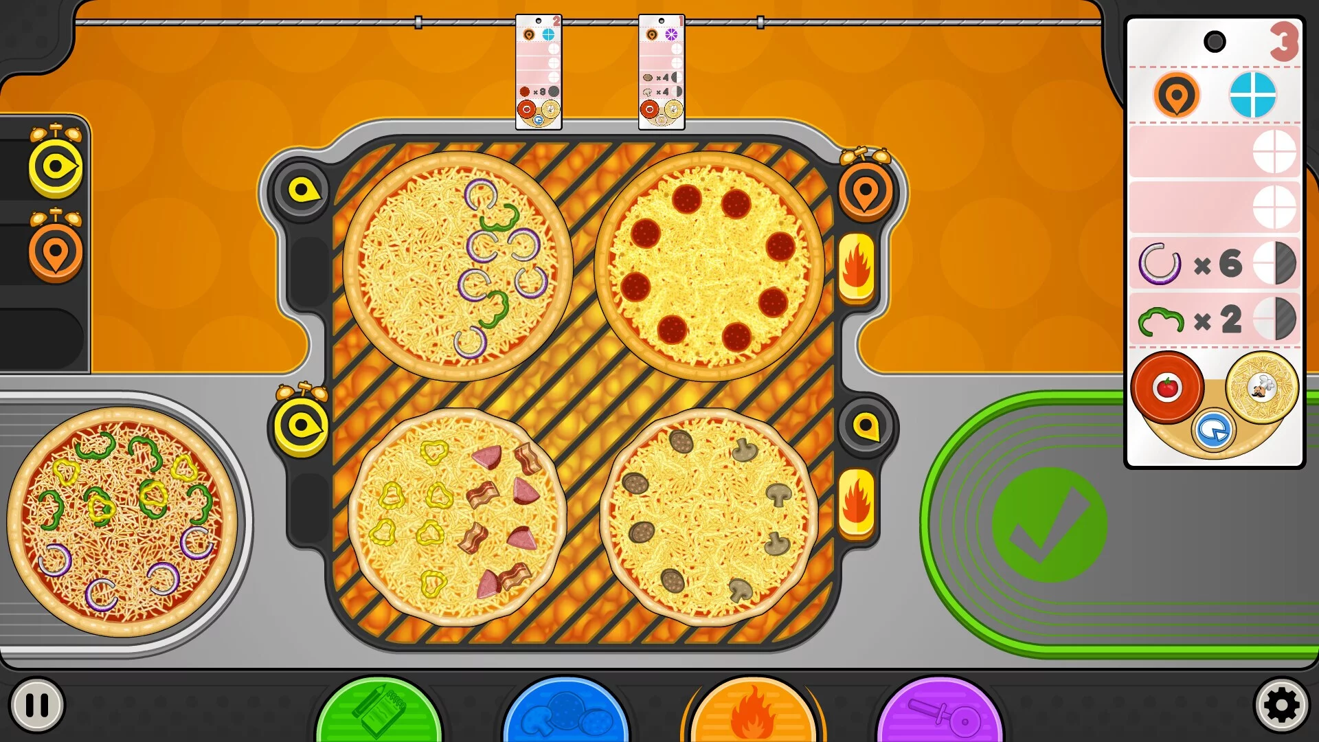 Изображение игры: Papa's Pizzeria Deluxe