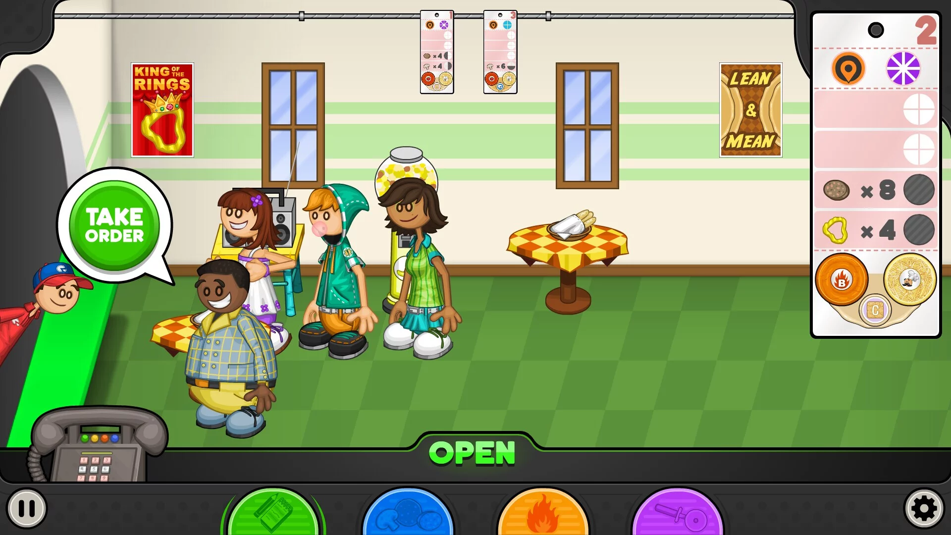 Изображение игры: Papa's Pizzeria Deluxe