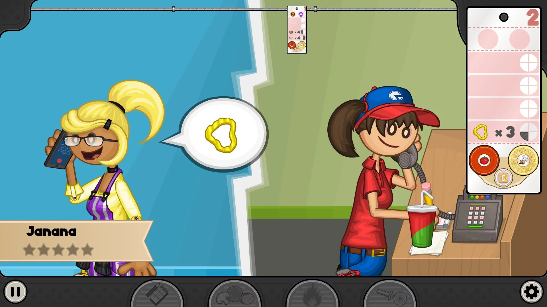 Изображение игры: Papa's Pizzeria Deluxe