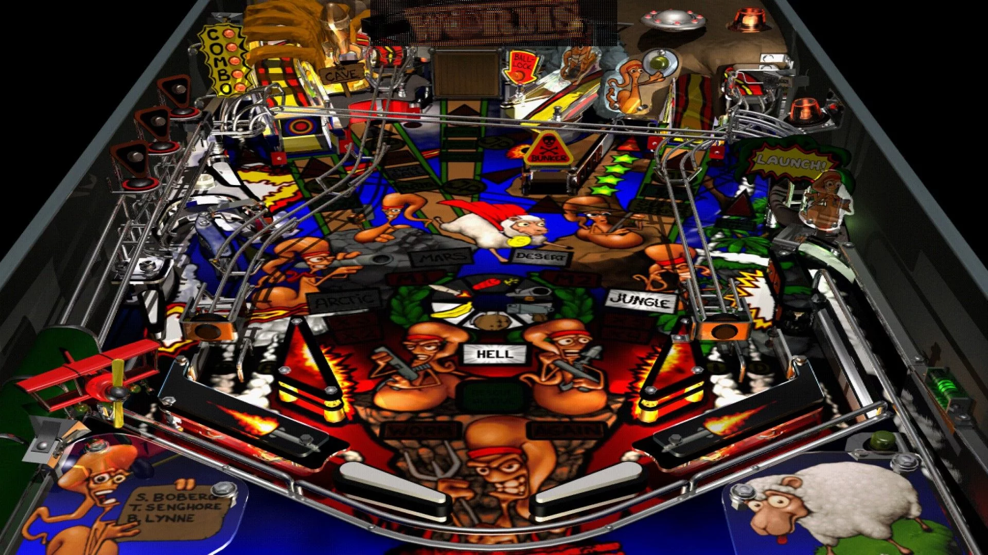 Изображение игры: Worms Pinball