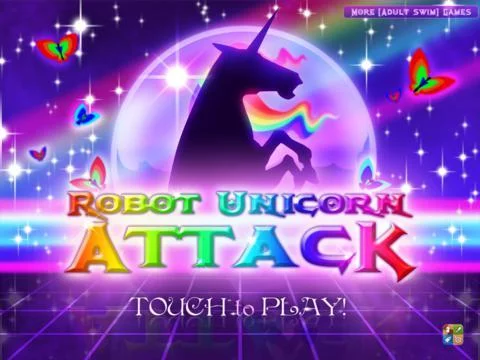 Изображение игры: Robot Unicorn Attack