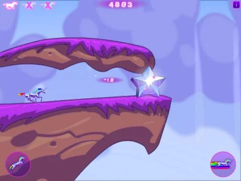 Изображение игры: Robot Unicorn Attack