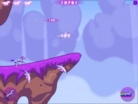 Изображение игры: Robot Unicorn Attack