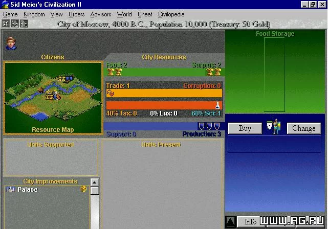 Изображение игры: Sid Meier's Civilization 2