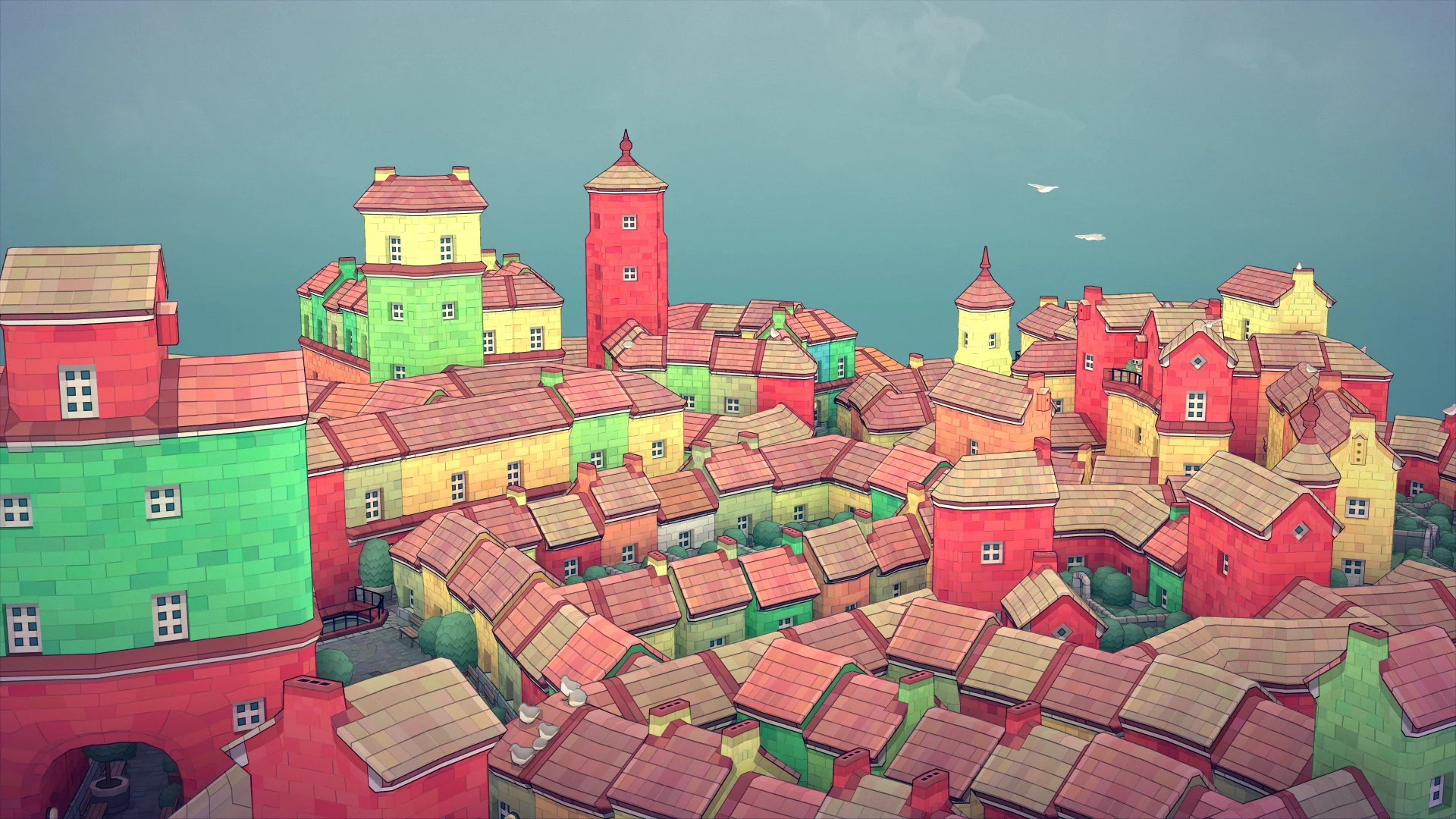 Изображение игры: Townscaper