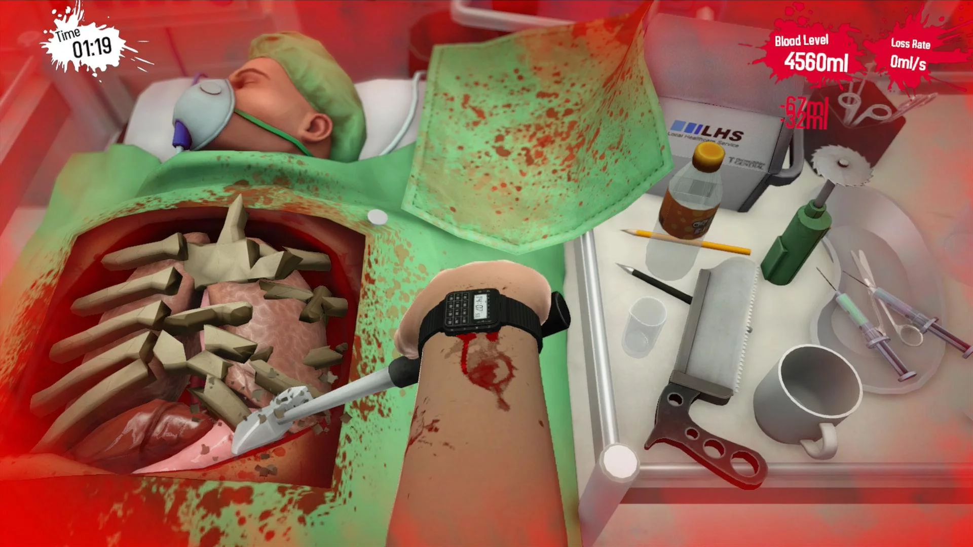 Изображение игры: Surgeon Simulator